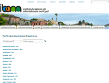 Tablet Screenshot of municipios.ibam.org.br